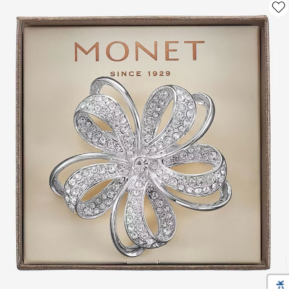 Nwt Monet Jewelry flower Brooch